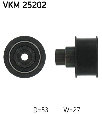 Styrrulle, kamrem, Vänster övre Skf VKM 25202 SKF