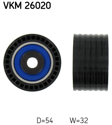 Styrrulle, kamrem, Vänster undre Skf VKM 26020 SKF