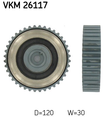 Styrrulle, kamrem, Upptill Skf VKM 26117 SKF