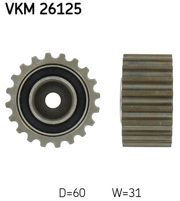 Styrrulle, kamrem, Vänster undre Skf VKM 26125 SKF