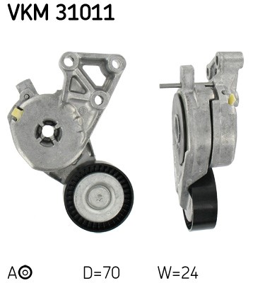 Spännrulle, Drivrem, Mitt, Upptill Skf VKM 31011 SKF