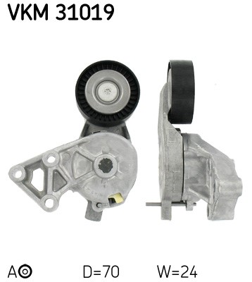 Spännrulle, Drivrem, Mitt, Upptill, Vänster Skf VKM 31019 SKF