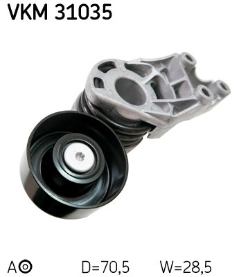 Spännrulle, Drivrem, Upptill Skf VKM 31035 SKF