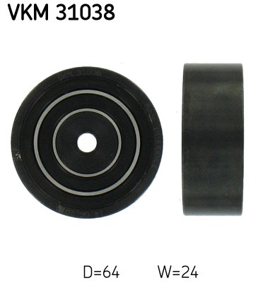 Styrrulle, drivrem, Vänster undre Skf VKM 31038 SKF