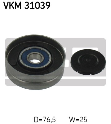 Styrrulle, drivrem, Mitt till höger Skf VKM 31039 SKF