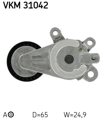 Spännrulle, Drivrem, Mitt till höger, Vänster övre, Mitt, Upptill SKF