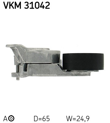 Spännrulle, Drivrem, Mitt till höger, Vänster övre, Mitt, Upptill SKF