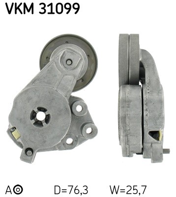 Spännrulle, Drivrem, Höger upptill, Upptill Skf VKM 31099 SKF