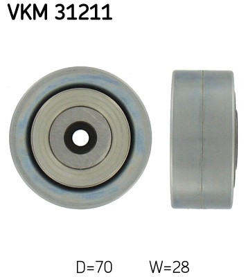 Styrrulle, drivrem, Mitt, Höger Skf VKM 31211 SKF