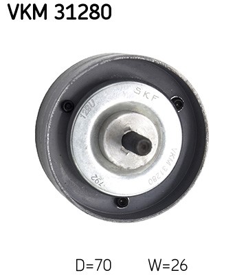 Styrrulle, drivrem, Mitt till vänster Skf VKM 31280 SKF