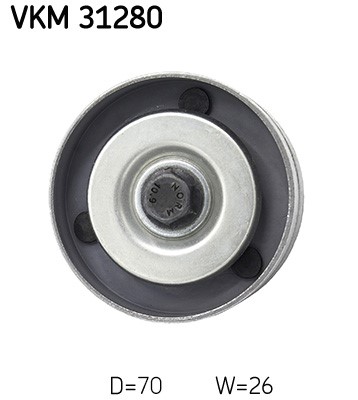 Styrrulle, drivrem, Mitt till vänster Skf VKM 31280 SKF