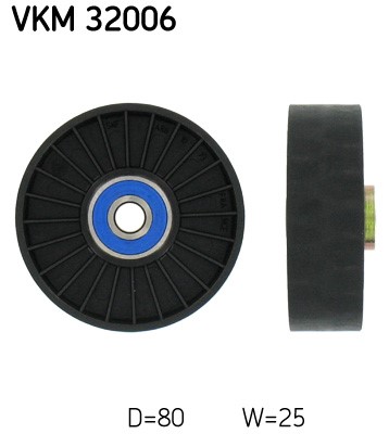 Styrrulle, drivrem, Höger nedtill, Mitt, Höger Skf VKM 32006 SKF