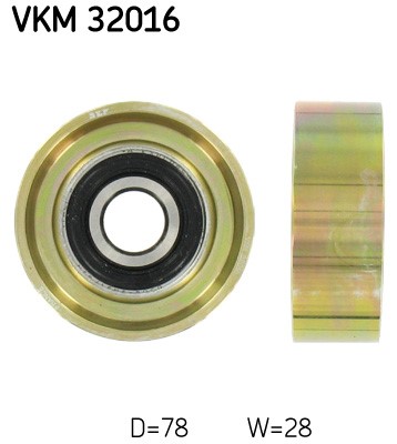 Styrrulle, drivrem, Nedre Skf VKM 32016 SKF