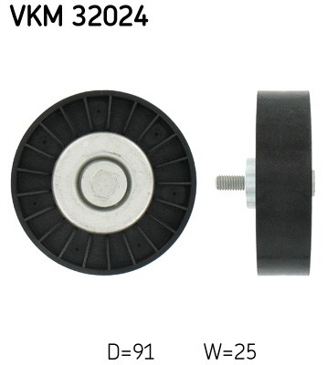 Styrrulle, drivrem, Upptill Skf VKM 32024 SKF