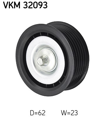 Styrrulle, drivrem, Vänster övre, Upptill, Mitt Skf VKM 32093 SKF