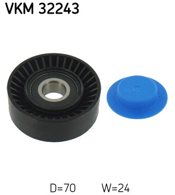 Styrrulle, drivrem, Vänster undre, Nedre, Mitt, Upptill Skf VKM 3 SKF