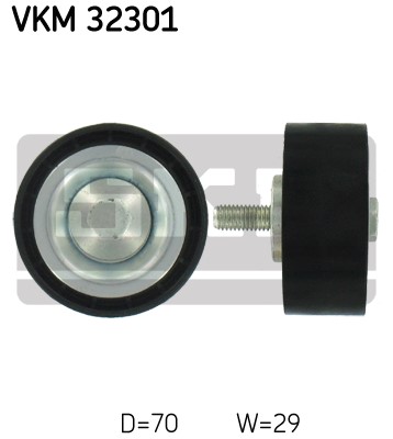 Styrrulle, drivrem, Upptill, Mitt Skf VKM 32301 SKF