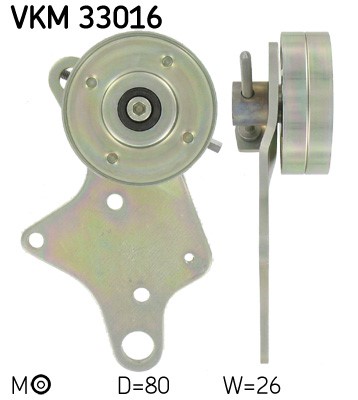 Spännrulle, Drivrem, Upptill, Vänster Skf VKM 33016 SKF