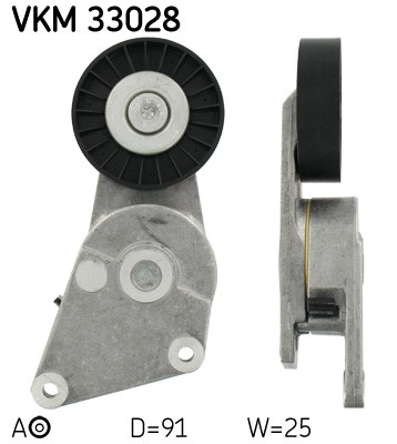Spännrulle, Drivrem, Vänster övre, Mitt, Nedre, Höger, Upptill, V SKF