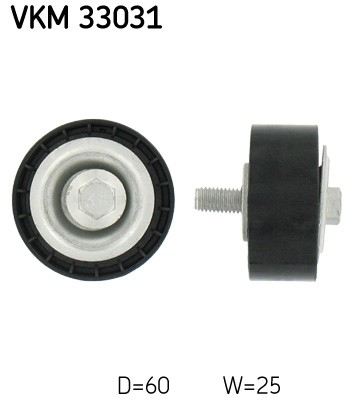 Styrrulle, drivrem 120A, Mitt Skf VKM 33031 SKF Styrrulle, drivrem 120A, Mitt Skf VKM 33031 SKF