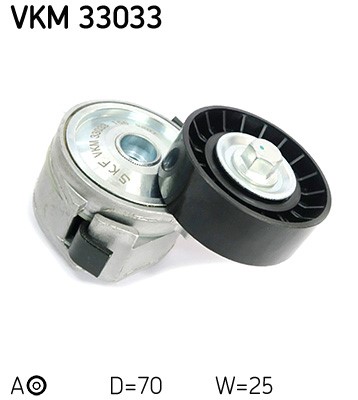 Spännrulle, Drivrem, Vänster övre, Upptill, Vänster, Mitt SKF