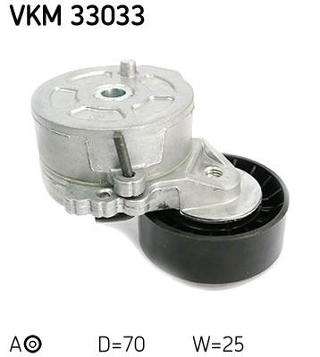 Spännrulle, Drivrem, Vänster övre, Upptill, Vänster, Mitt SKF