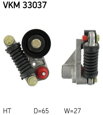 Spännrulle, Drivrem, Vänster övre, Vänster Skf VKM 33037 SKF Spännrulle, Drivrem, Vänster övre, Vänster Skf VKM 33037 SKF
