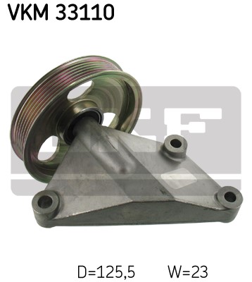 Styrrulle, drivrem, Höger nedtill, Nedre Skf VKM 33110 SKF