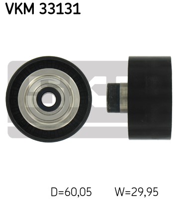 Styrrulle, drivrem, Mitt, Upptill, Nedre, Höger, Vänster Skf VKM  SKF