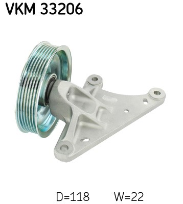 Styrrulle, drivrem, Höger nedtill, Vänster övre, Mitt till höger, SKF