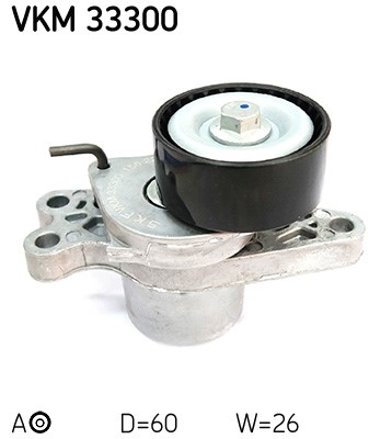 Spännrulle, Drivrem, Vänster övre, Höger upptill, Vänster, Upptil SKF
