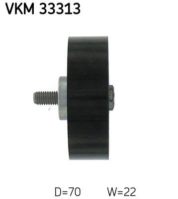 Styrrulle, drivrem, Upptill, Höger, Vänster Skf VKM 33313 SKF