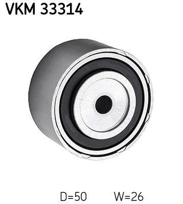 Styrrulle, drivrem, Nedre, Mitt Skf VKM 33314 SKF