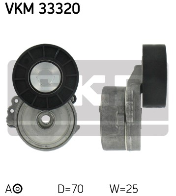 Spännrulle, Drivrem, Mitt, Vänster, Upptill Skf VKM 33320 SKF Spännrulle, Drivrem, Mitt, Vänster, Upptill Skf VKM 33320 SKF