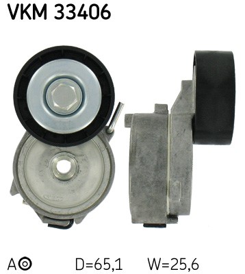 Spännrulle, Drivrem, Vänster, Mitt, Upptill Skf VKM 33406 SKF Spännrulle, Drivrem, Vänster, Mitt, Upptill Skf VKM 33406 SKF