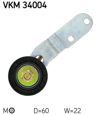 Spännrulle, Drivrem, Mitt, Upptill, Vänster Skf VKM 34004 SKF