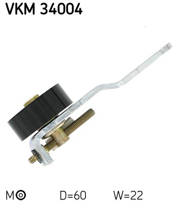 Spännrulle, Drivrem, Mitt, Upptill, Vänster Skf VKM 34004 SKF Spännrulle, Drivrem, Mitt, Upptill, Vänster Skf VKM 34004 SKF
