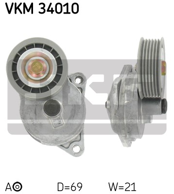 Spännrulle, Drivrem, Vänster, Höger, Mitt Skf VKM 34010 SKF