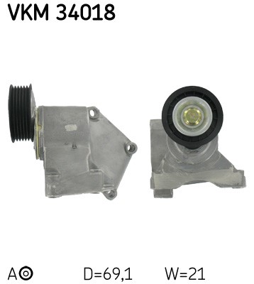 Spännrulle, Drivrem, Vänster Skf VKM 34018 SKF