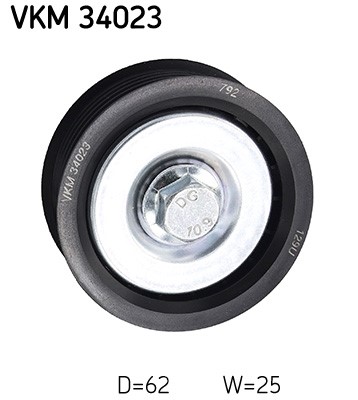 Styrrulle, drivrem, Vänster övre Skf VKM 34023 SKF