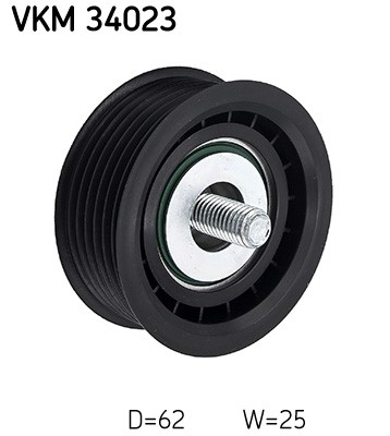 Styrrulle, drivrem, Vänster övre Skf VKM 34023 SKF
