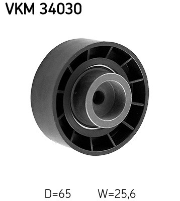 Styrrulle, drivrem, Mitt till höger, Mitt, Höger Skf VKM 34030 SKF