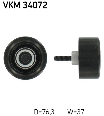 Styrrulle, drivrem, Höger upptill Skf VKM 34072 SKF