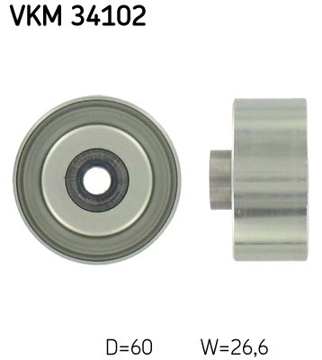 Styrrulle, drivrem, Mitt Skf VKM 34102 SKF