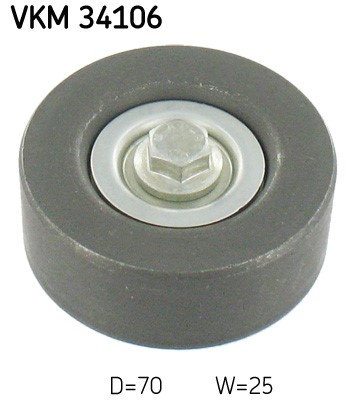 Styrrulle, drivrem, Mitt, Upptill, Nedre Skf VKM 34106 SKF
