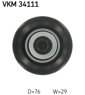 Styrrulle, drivrem, Mitt, Nedre, Höger Skf VKM 34111 SKF Styrrulle, drivrem, Mitt, Nedre, Höger Skf VKM 34111 SKF