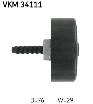 Styrrulle, drivrem, Mitt, Nedre, Höger Skf VKM 34111 SKF Styrrulle, drivrem, Mitt, Nedre, Höger Skf VKM 34111 SKF