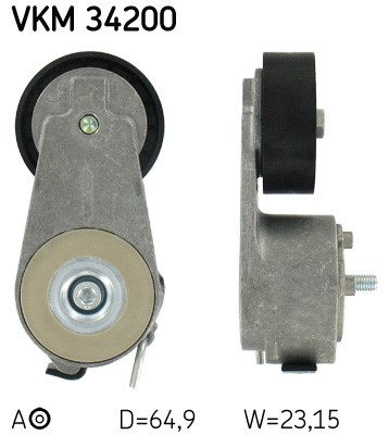 Spännrulle, Drivrem, Nedre Skf VKM 34200 SKF