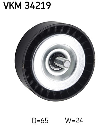 Styrrulle, drivrem, Vänster övre, Upptill, Mitt Skf VKM 34219 SKF
