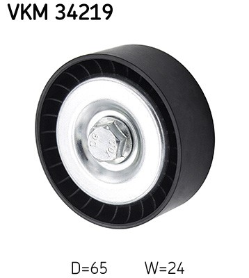 Styrrulle, drivrem, Vänster övre, Upptill, Mitt Skf VKM 34219 SKF